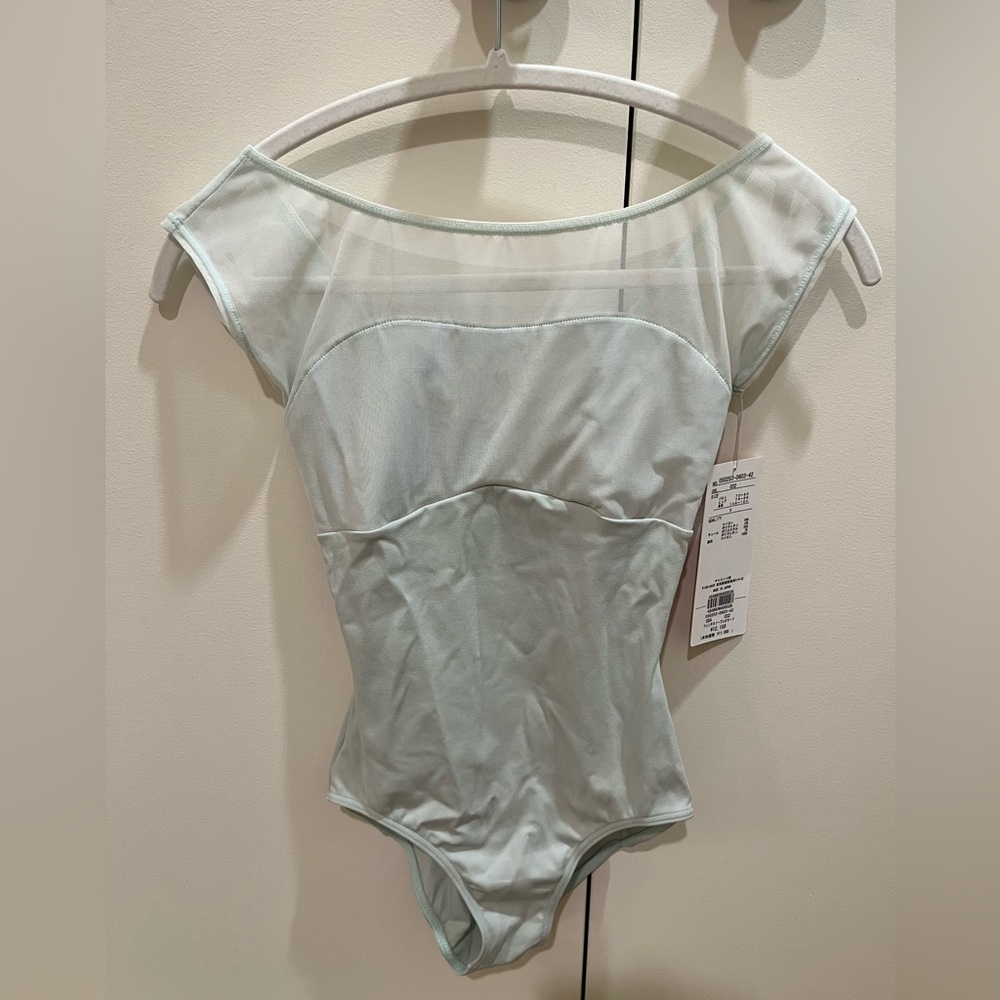 Chacott light green leotard